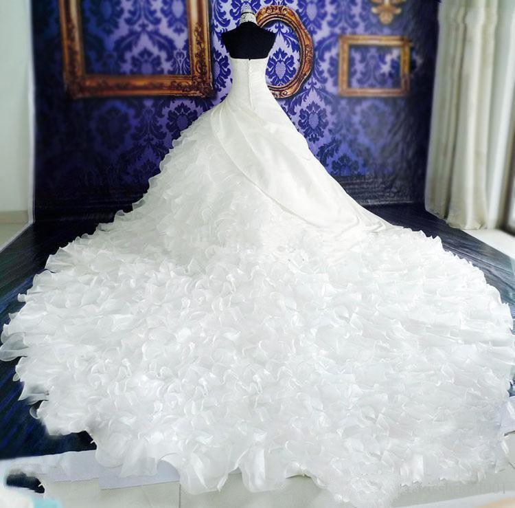 Wedding Dress High-end With Big Tail - HEPSIBAH SHOP