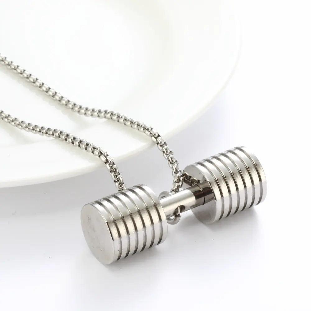 Multi-piece Dumbbell Pendant Necklace - HEPSIBAH SHOP