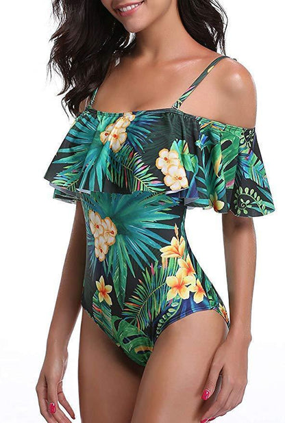 Slim Off Shoulder Women's One-piece Swimsuit - HEPSIBAH SHOP