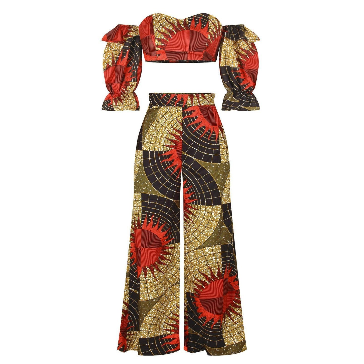 New Digital Print Women's African Fashion Set - HEPSIBAH SHOP