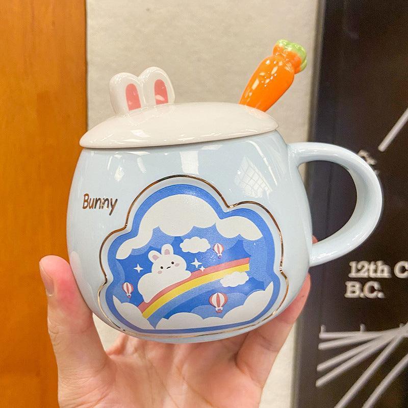 Korean Cartoon Creative Radish Rabbit Mugs