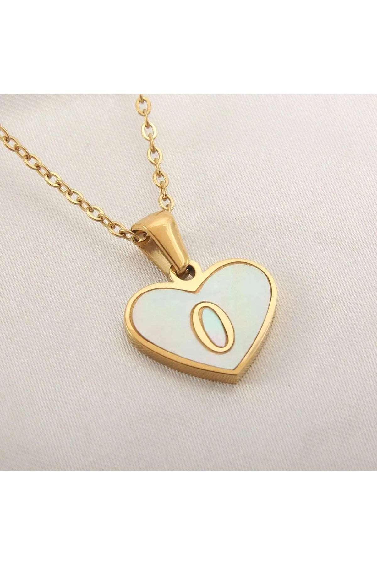 26 Letter Heart-shaped Necklace - HEPSIBAH SHOP