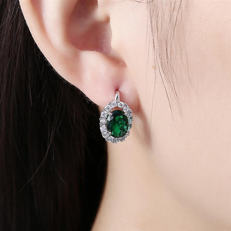 Big Zircon White Glamorous Female Earrings Valentine's Day Gift - HEPSIBAH SHOP