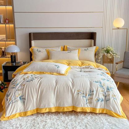 Four Sets Of Milk Velvet Embroidery Bedset - HEPSIBAH SHOP