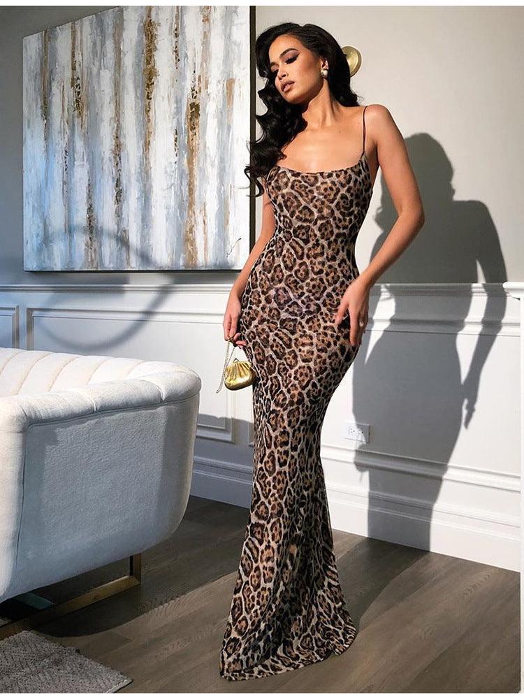 Leopard print camisole dress - HEPSIBAH SHOP