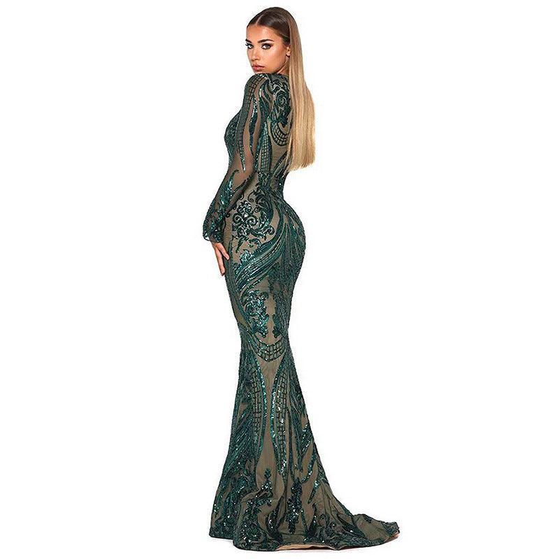 Slim high-end evening dress - HEPSIBAH SHOP