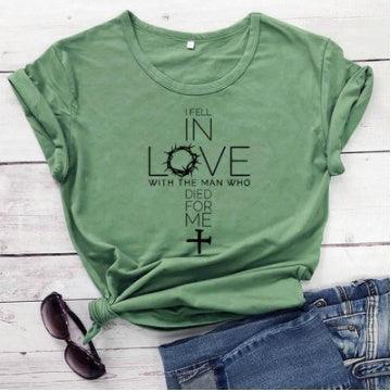 Love Print Casual T-shirt - HEPSIBAH SHOP