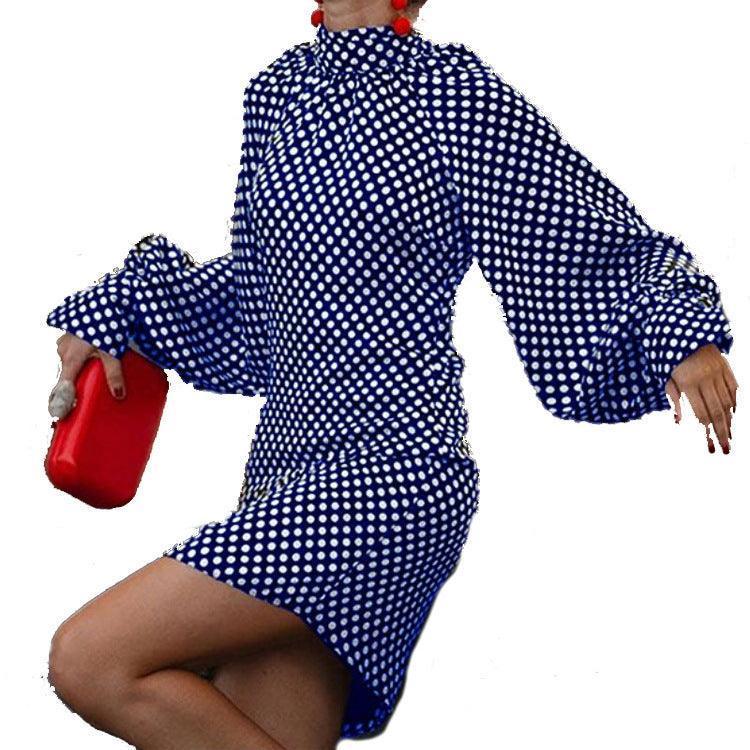 New Fashion Polka-dot Print Dresses For Spring And Autumn - HEPSIBAH SHOP