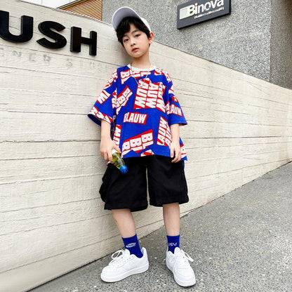 Boys' Suits, Big Children's Summer Clothes, Fried Street Children's Hip-hop Clothes - HEPSIBAH SHOP