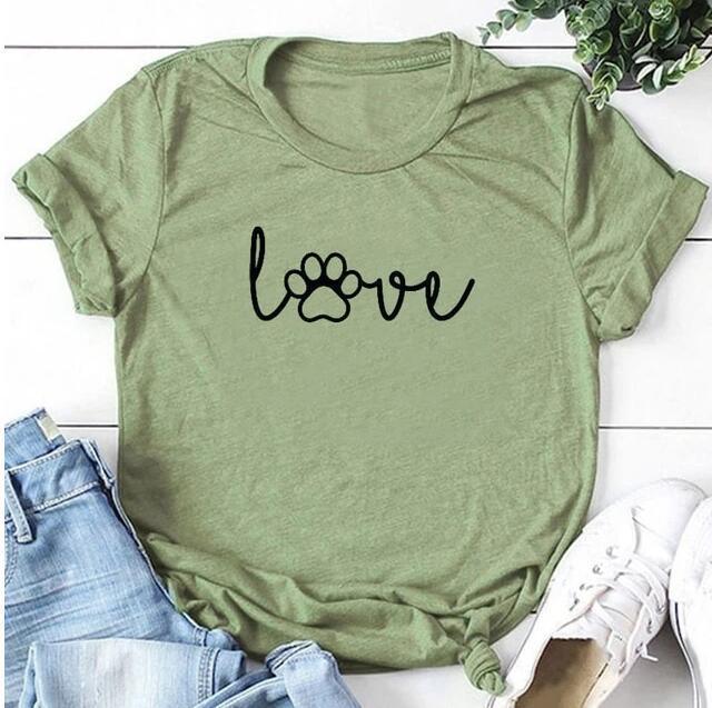 Love Paw Graphic T-Shirt - HEPSIBAH SHOP