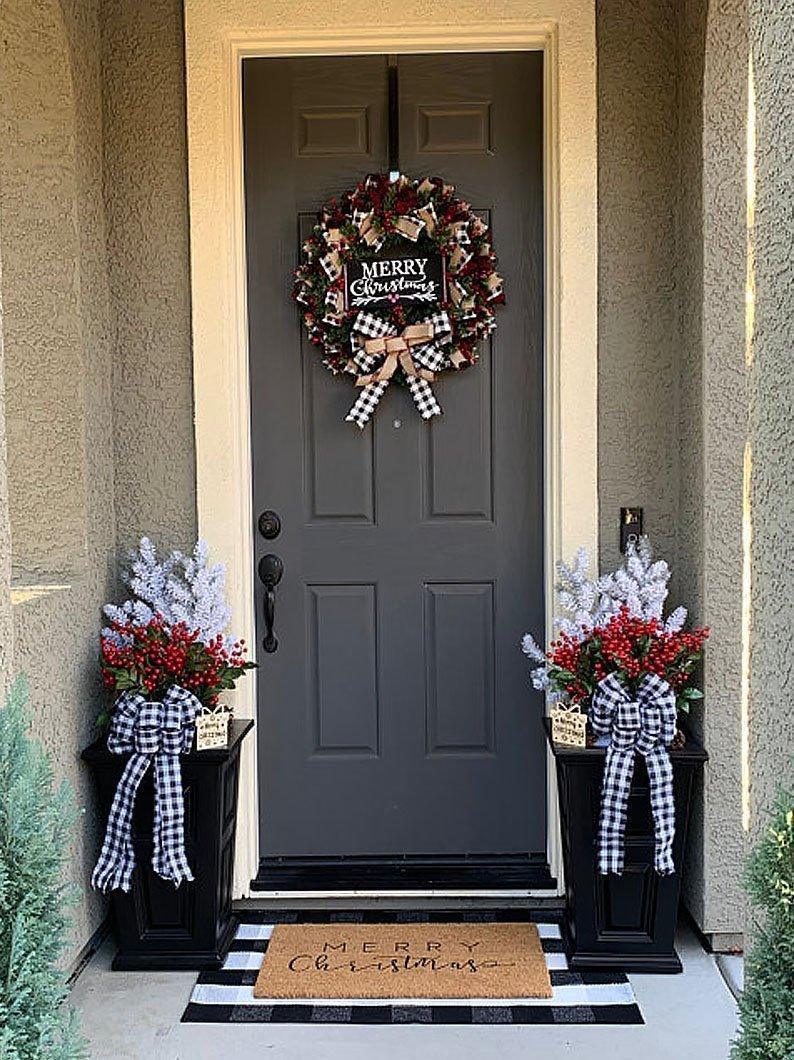 Christmas Bow Garland - HEPSIBAH SHOP