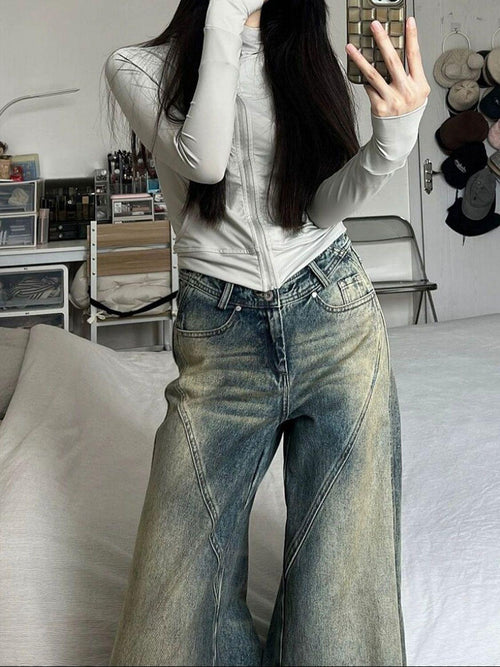 American Retro Hot Girl Jeans Street - HEPSIBAH SHOP