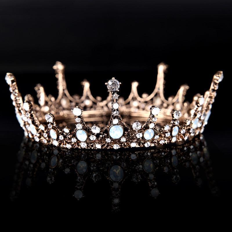 Silver Rhinestone Crown Wedding Accessories - HEPSIBAH SHOP