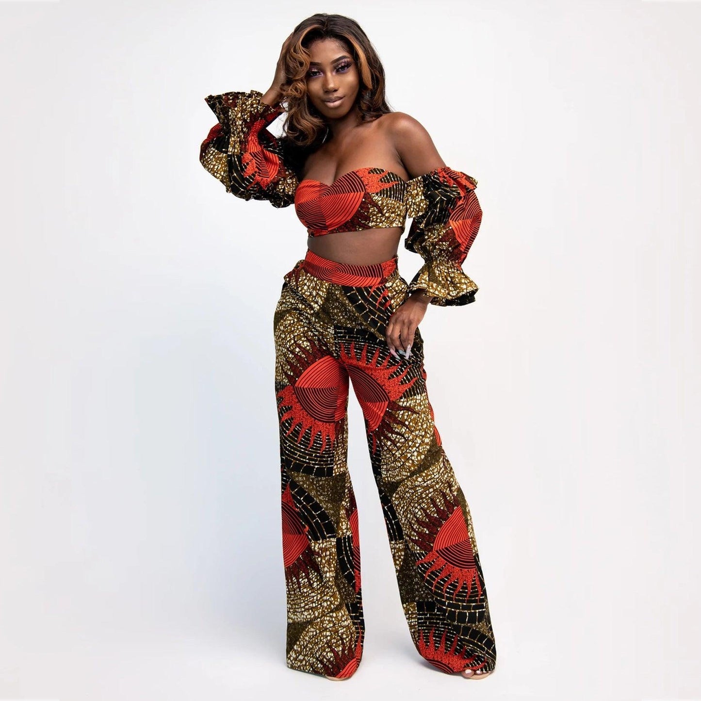 New Digital Print Women's African Fashion Set - HEPSIBAH SHOP