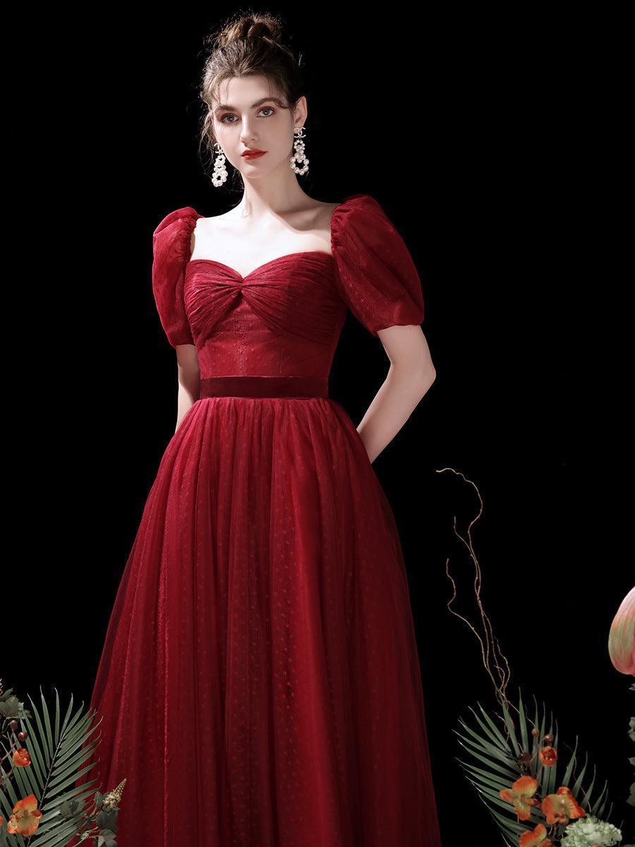 New Red French Dress - HEPSIBAH SHOP