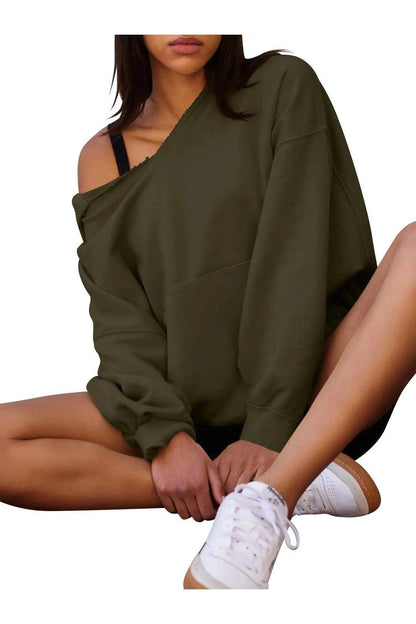 Women's Oversized Casual Hooded Sweatshirt - HEPSIBAH SHOP