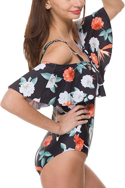 Slim Off Shoulder Women's One-piece Swimsuit - HEPSIBAH SHOP