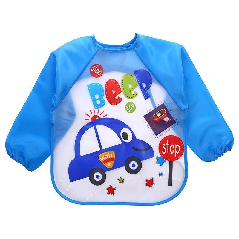 Children's Gown Long Sleeve Kids Waterproof Meal Baby Apron Painting Clothes Bib Protective Clothing - HEPSIBAH SHOP