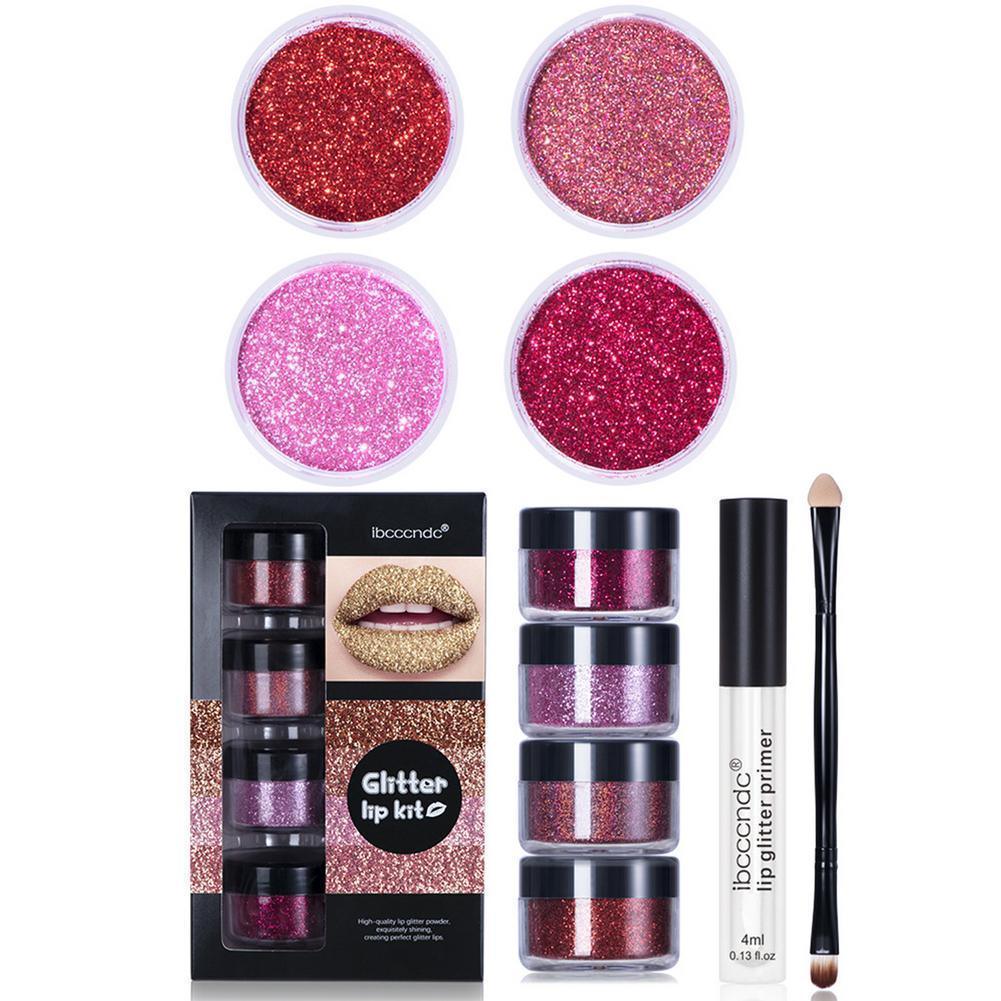 Glitter Lip Gloss, Lipstick Shiny DIY Makeup Kit - HEPSIBAH SHOP