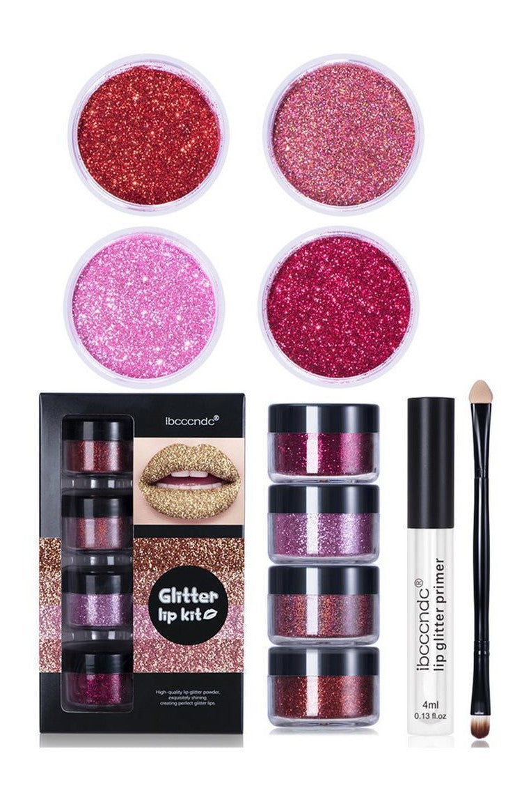 Glitter Lip Gloss, Lipstick Shiny DIY Makeup Kit - HEPSIBAH SHOP