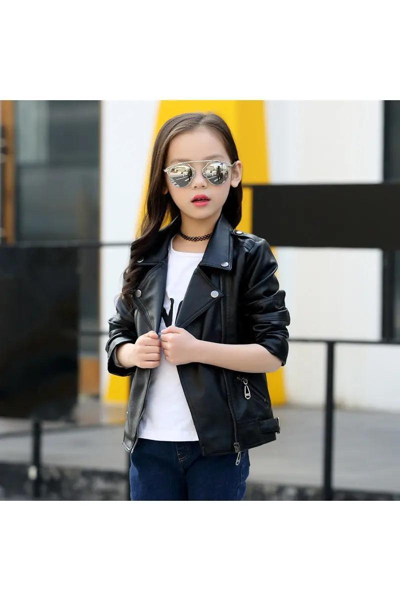 Girls And Boys Korean Children's Leather Jackets - HEPSIBAH SHOP