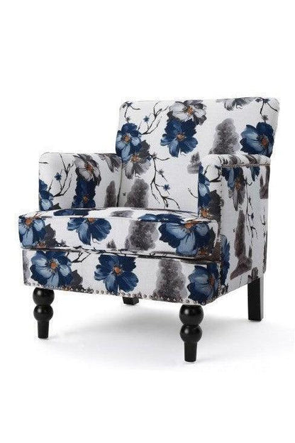 HARRISON Modern Fabric Tufted Club Chair with Arms