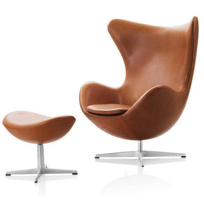 Living Room Fashion Study Swivel Eggshell Chair