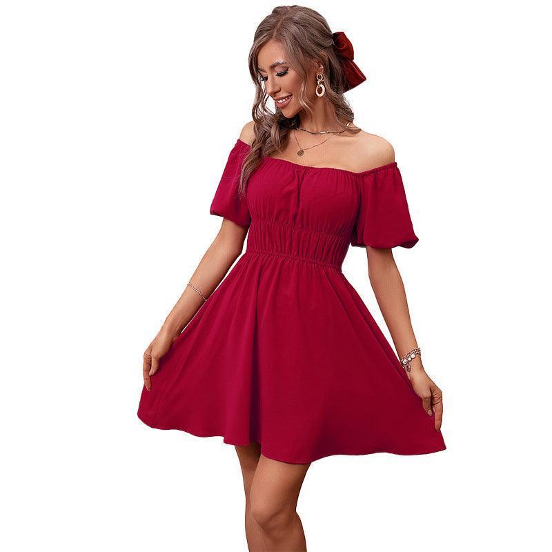 Solid Color High Waist Tube Top Dress - HEPSIBAH SHOP