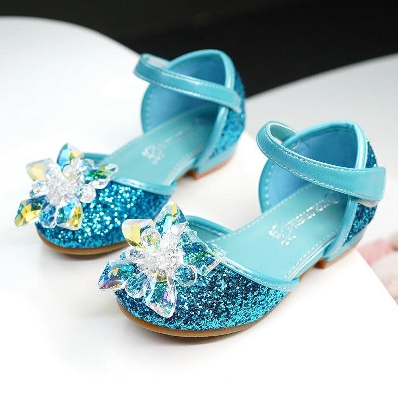 Girls crystal shoes rhinestone single shoes - HEPSIBAH SHOP