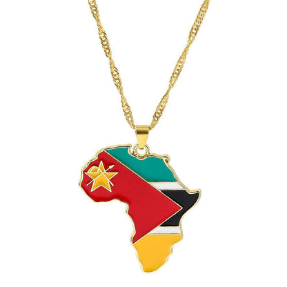 Fashion Map African Pendant Necklace - HEPSIBAH SHOP