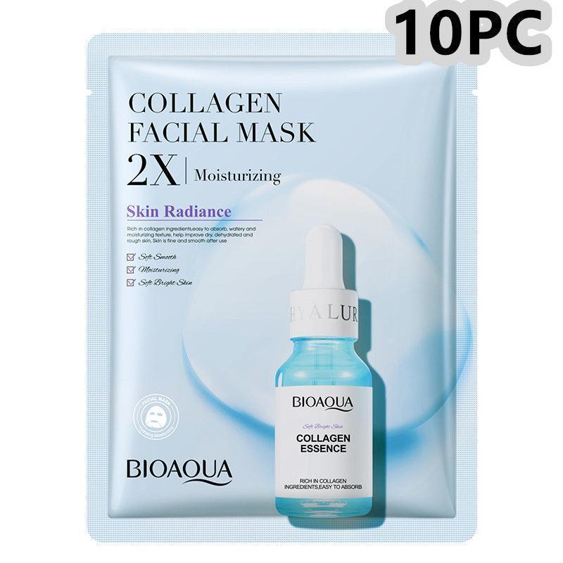 Collagen Face Mask Moisturizing Firming Face Sheet Mask Hyaluronic Acid Facial Masks Beauty Skin Care Gel Skin Care - HEPSIBAH SHOP