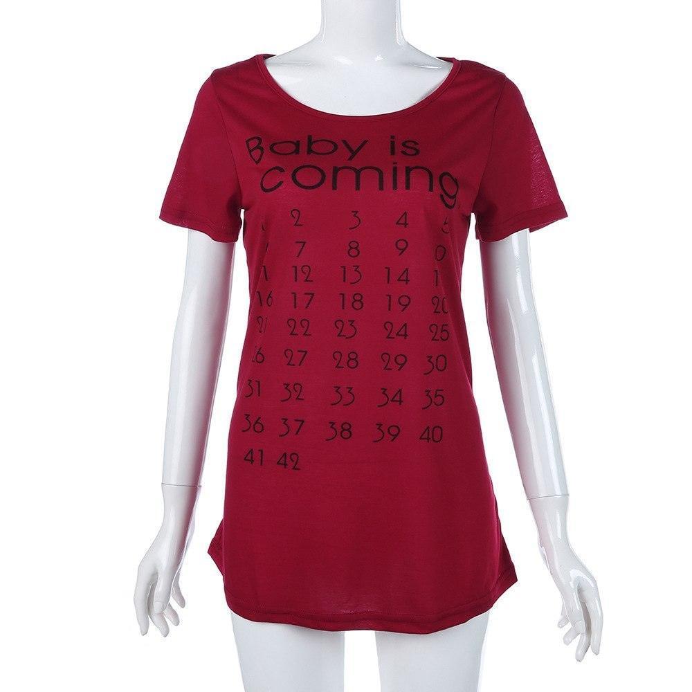 Baby Is Coming Pregnancy T-shirt - HEPSIBAH SHOP