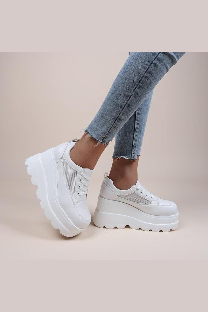 Women's Fashion Lace-up Thick Bottom Casual Daddy Shoes - HEPSIBAH SHOP