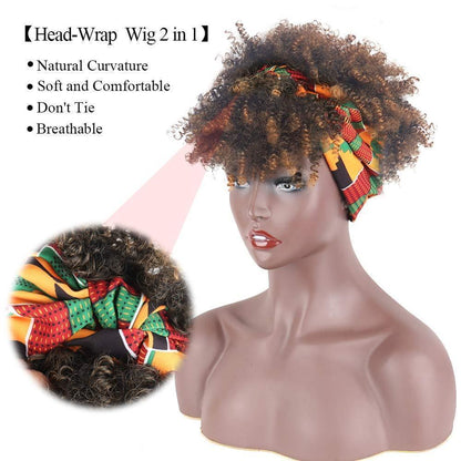 African wig headgear - HEPSIBAH SHOP