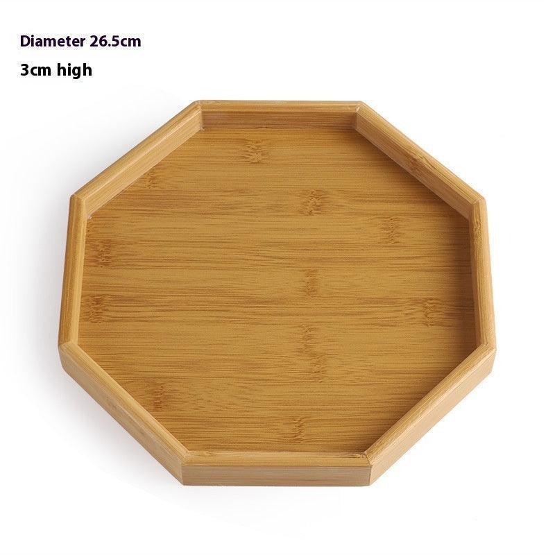 Rectangular Minimalist Household Bamboo Tea Tray