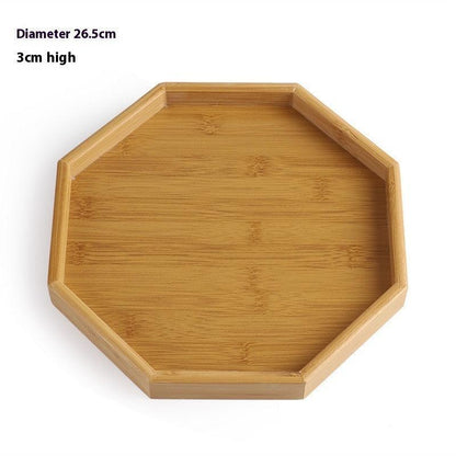 Rectangular Minimalist Household Bamboo Tea Tray