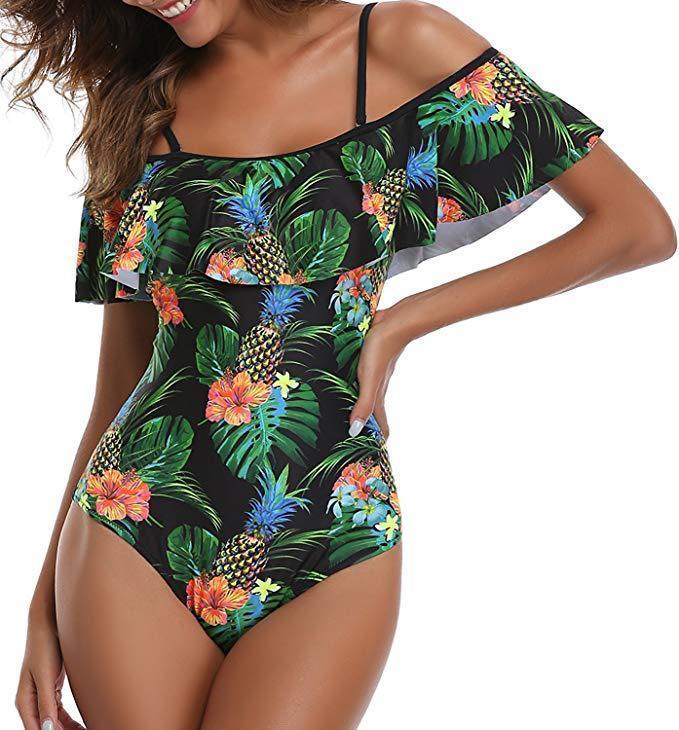 Slim Off Shoulder Women's One-piece Swimsuit - HEPSIBAH SHOP