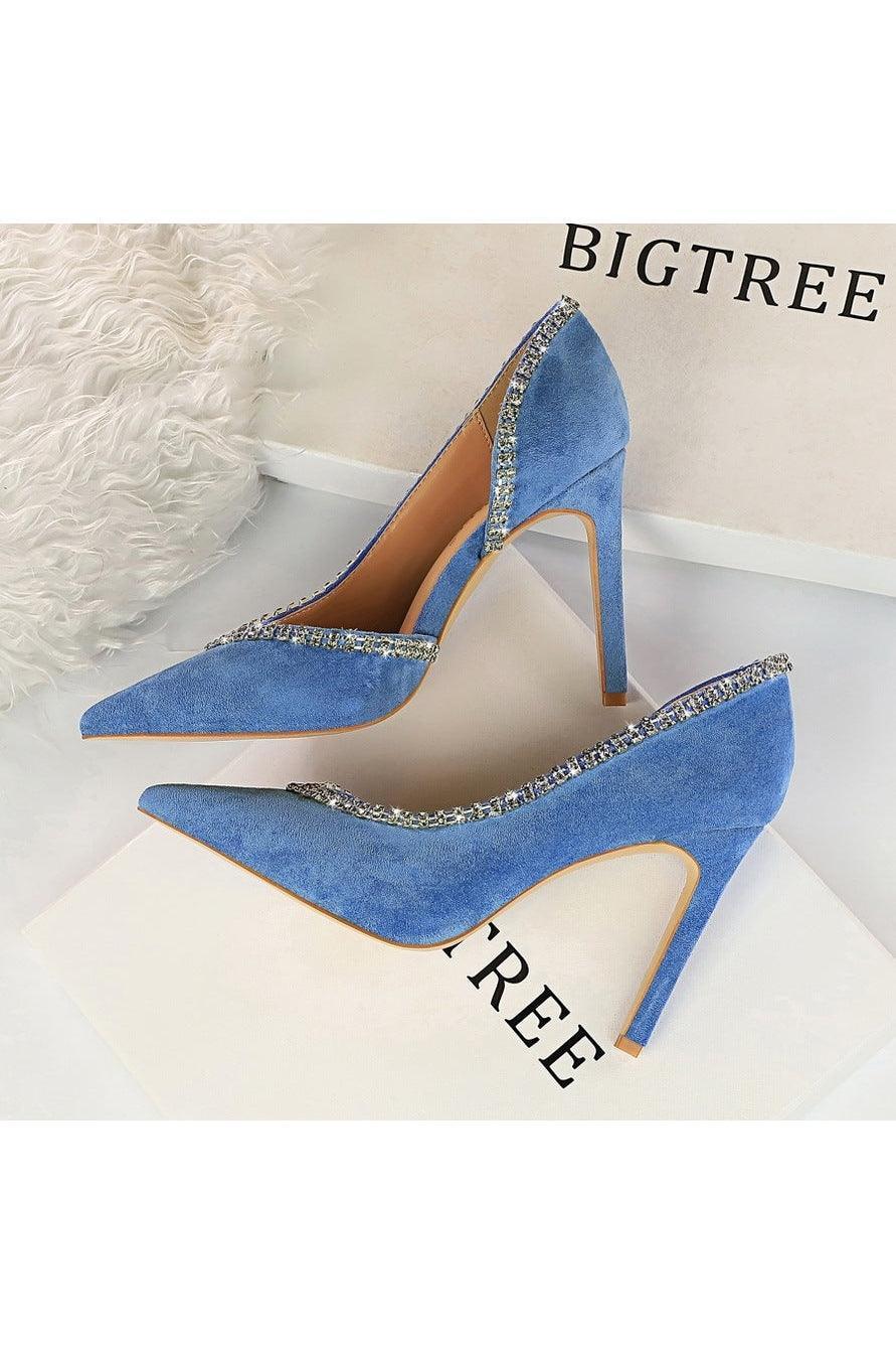 Suede hollow high heels - HEPSIBAH SHOP