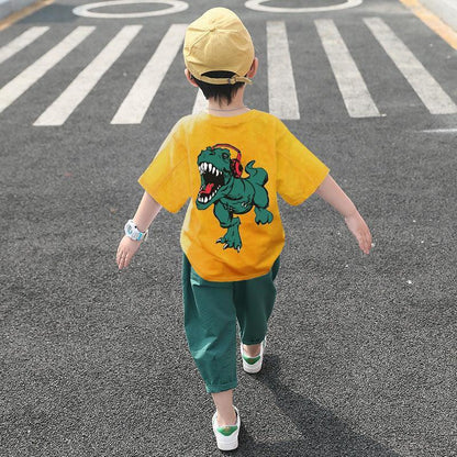 Children's Clothing Boys Summer Suits Western-style Clothes Boys Summer Handsome Short Sleeves - HEPSIBAH SHOP