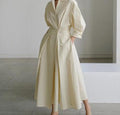 Long-sleeve Blouse Elastic Waist Swing Dress - HEPSIBAH SHOP