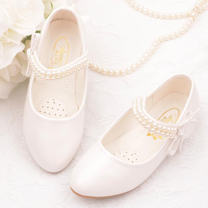 Girls' Photography Flat Leather Shoes - HEPSIBAH SHOP