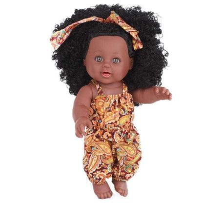 African American Doll Full Enamel Baby Toys - HEPSIBAH SHOP