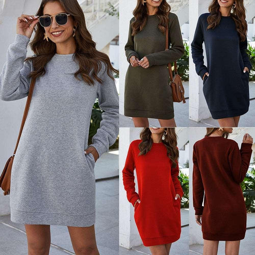 Autumn/Winter Sweatshirt Dresses - HEPSIBAH SHOP