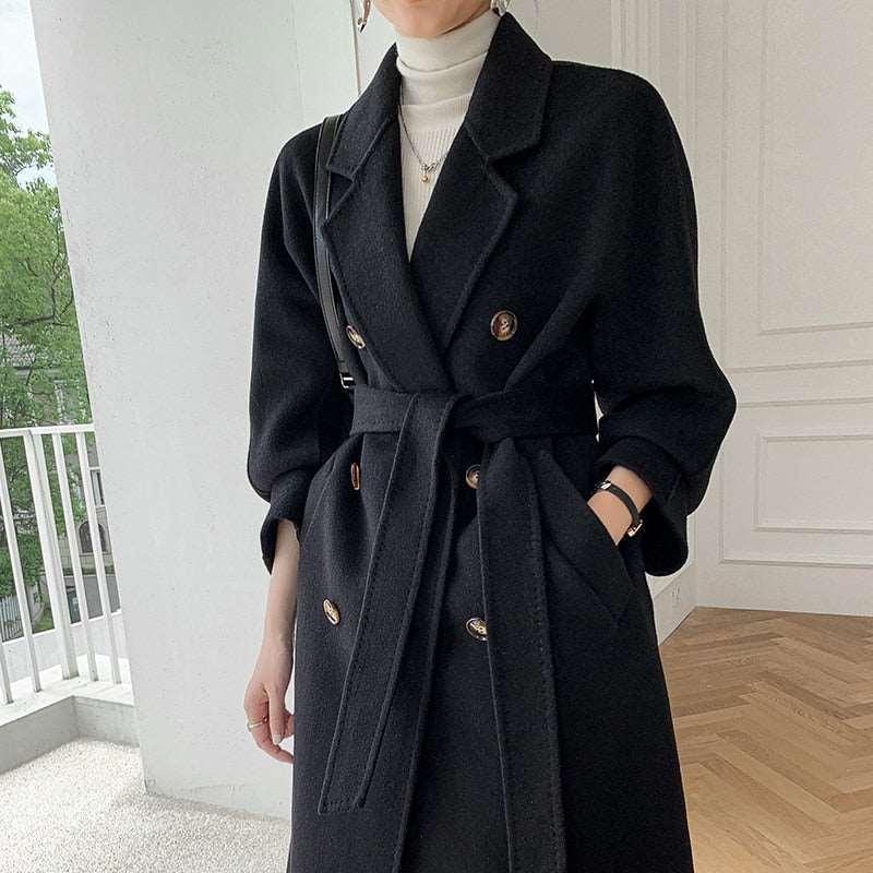 Autumn / Winter cashmere women's coat - HEPSIBAH SHOP