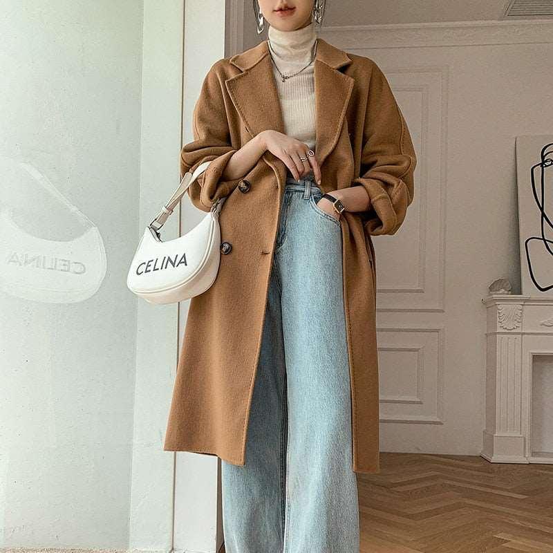 Autumn / Winter cashmere women's coat - HEPSIBAH SHOP