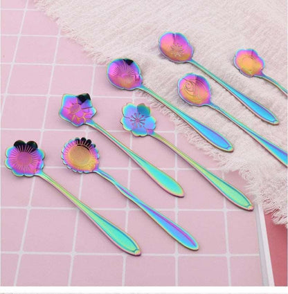 8Pcs Flower Spoon Set - HEPSIBAH SHOP