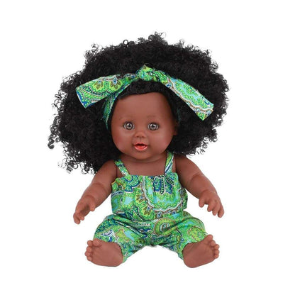 African American Doll Full Enamel Baby Toys - HEPSIBAH SHOP