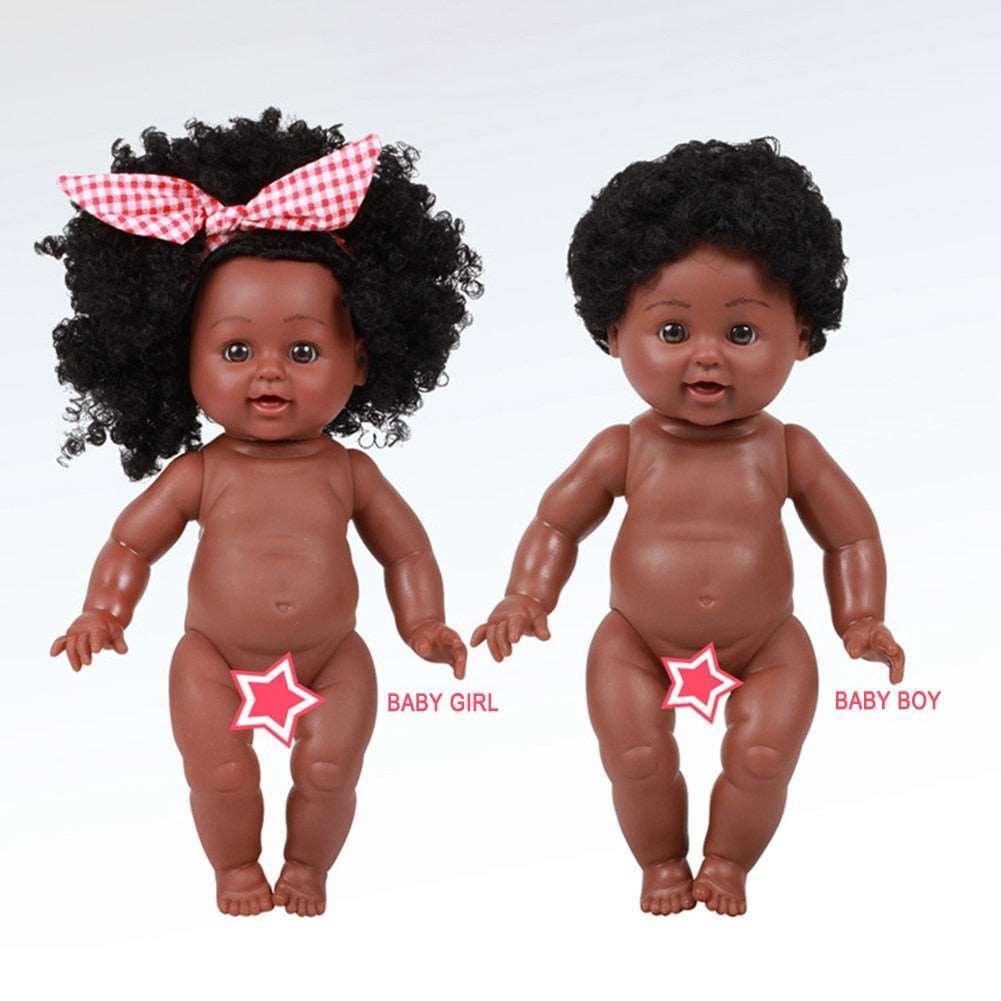 African American Doll Full Enamel Baby Toys - HEPSIBAH SHOP