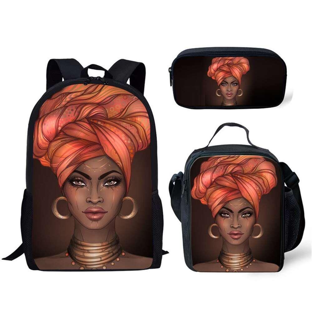 Afro Girl Magic Art School Bag Sets For Kids - HEPSIBAH SHOP