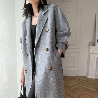 Autumn / Winter cashmere women's coat - HEPSIBAH SHOP